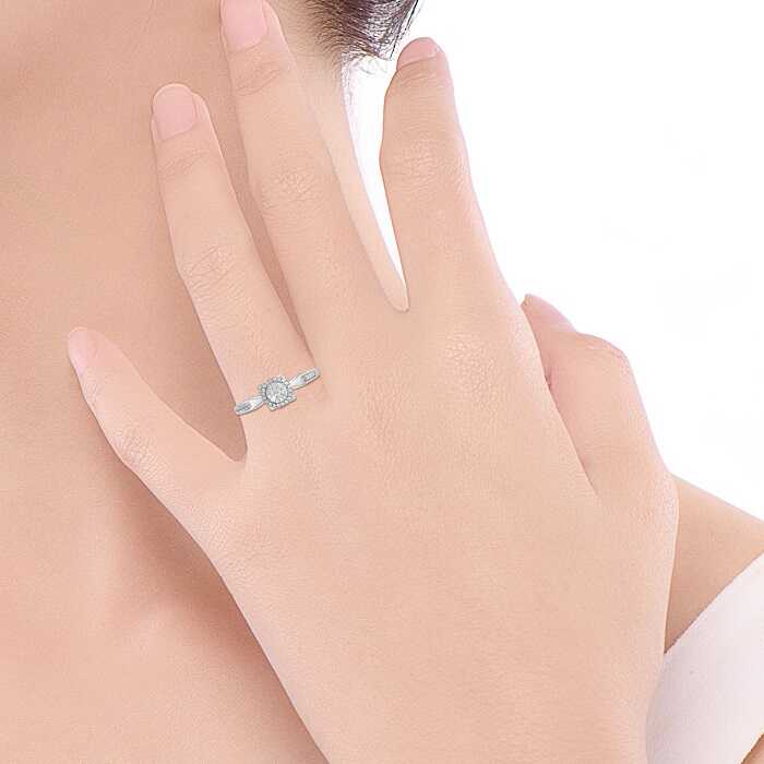 Diamond Ring Illusion Lotus Listring CWF0747