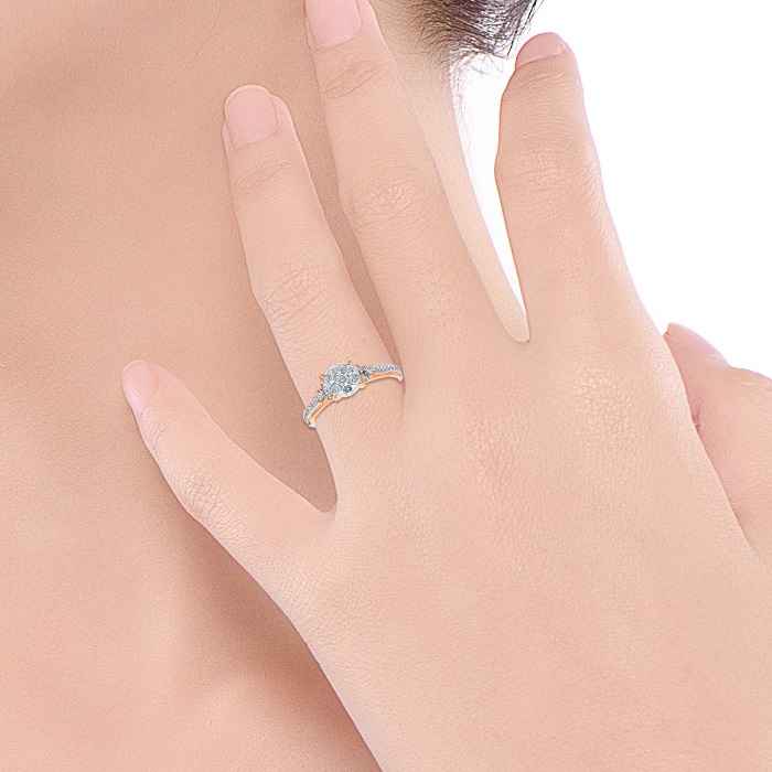 Diamond Ring Illusion Lotus CWF1138