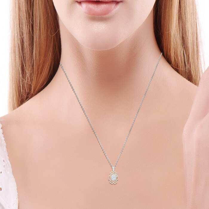 Diamond Pendant Flourish LWF0532