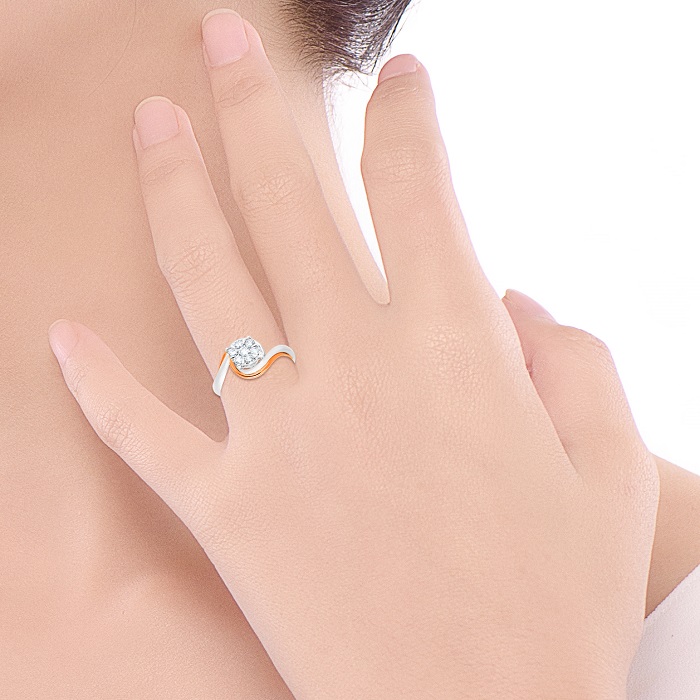 Diamond Ring Illusion Lotus R17154-100