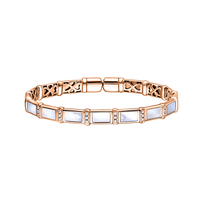 Bamboo MOP Diamond Bangle x Tasya Farasya S162-GKF0544S