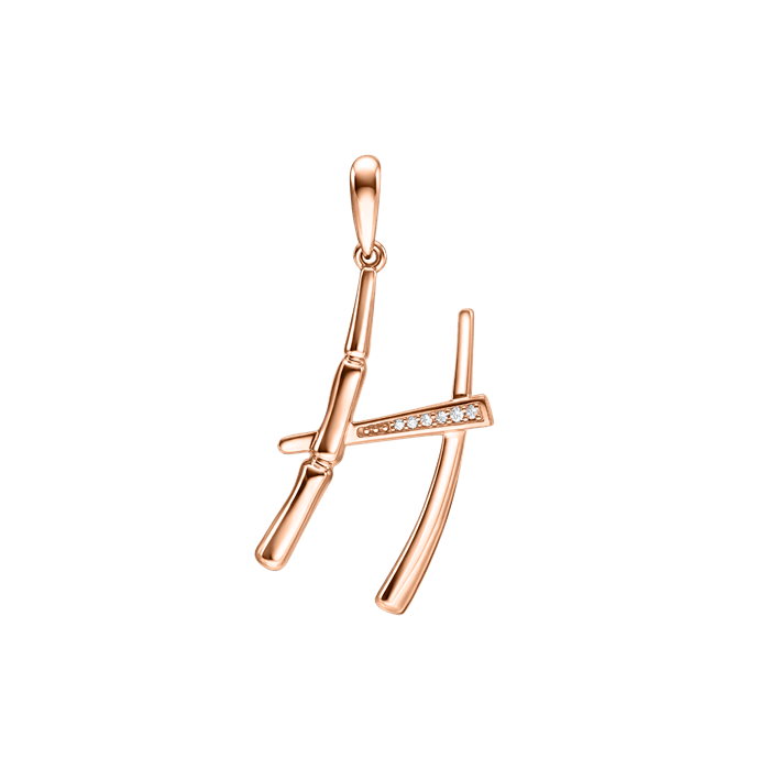 Small Alphabet Bamboo Pendant S178-LWF1553-H