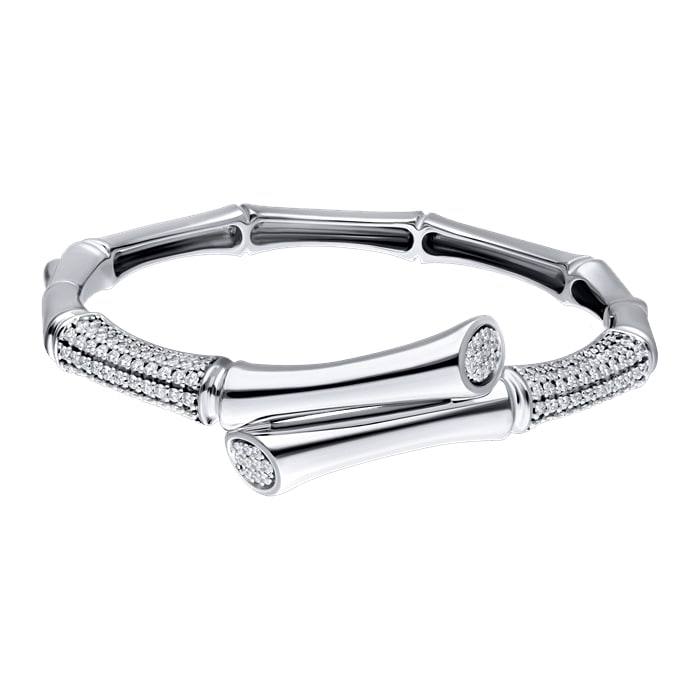 Diamond Bangle Bamboo S121-GKF0555