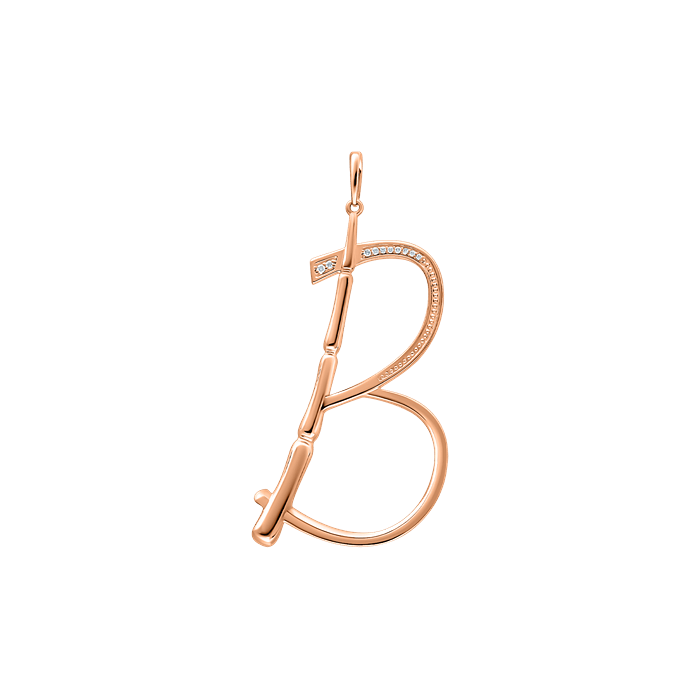 Diamond Ladies Pendant Bamboo S135-LWF1501-B