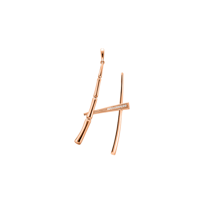 Diamond Ladies Pendant Bamboo S135-LWF1501-H
