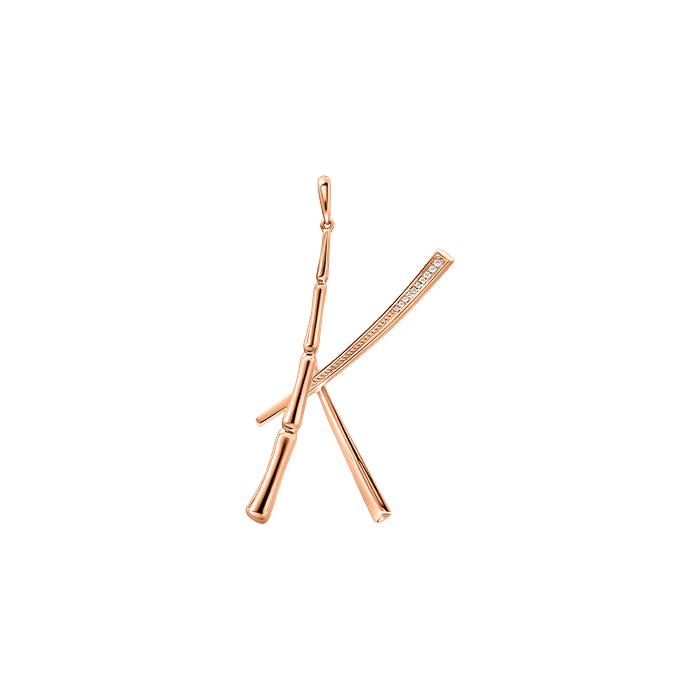Diamond Ladies Pendant Bamboo S135-LWF1501-K