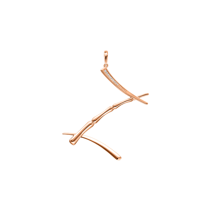 Diamond Ladies Pendant Bamboo S135-LWF1501-Z