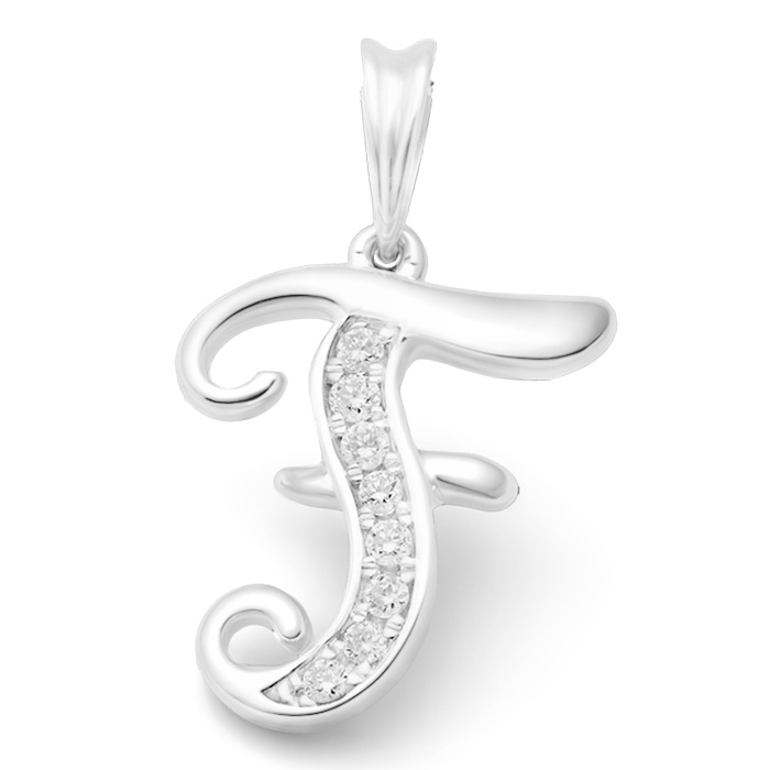 Diamond Pendant Alphabet LWF0448