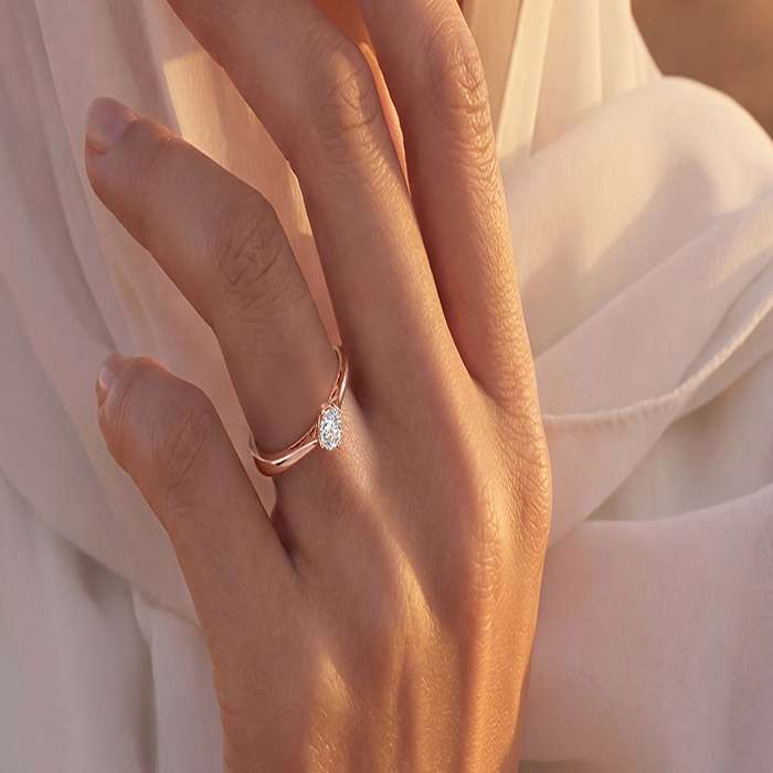 Diamond Ring Solitaire Round P-DRSS0062T