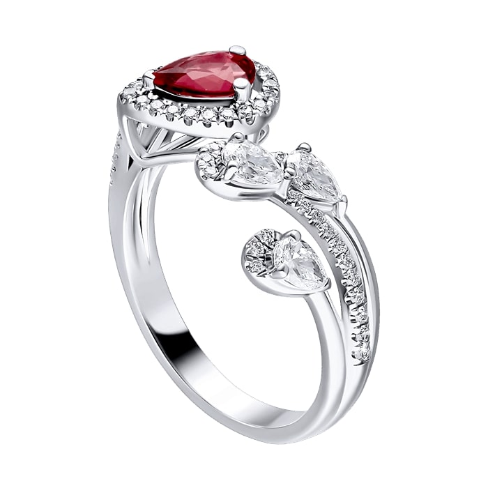 Diamond Fuchsia Ring CWF3327