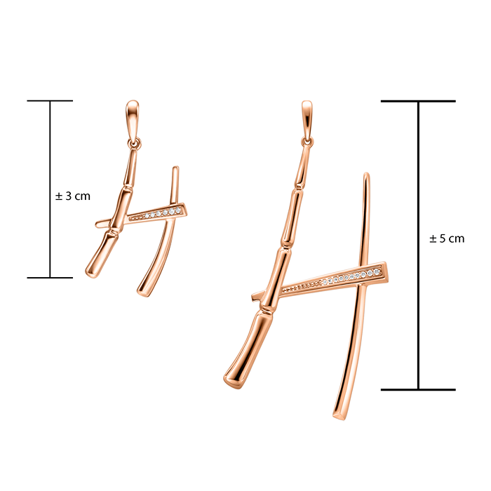 Small Alphabet Bamboo Pendant S178-LWF1553-H