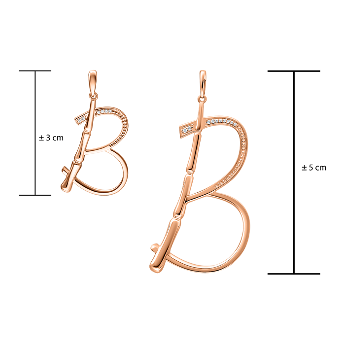 Small Alphabet Bamboo Pendant S178-LWF1553-B