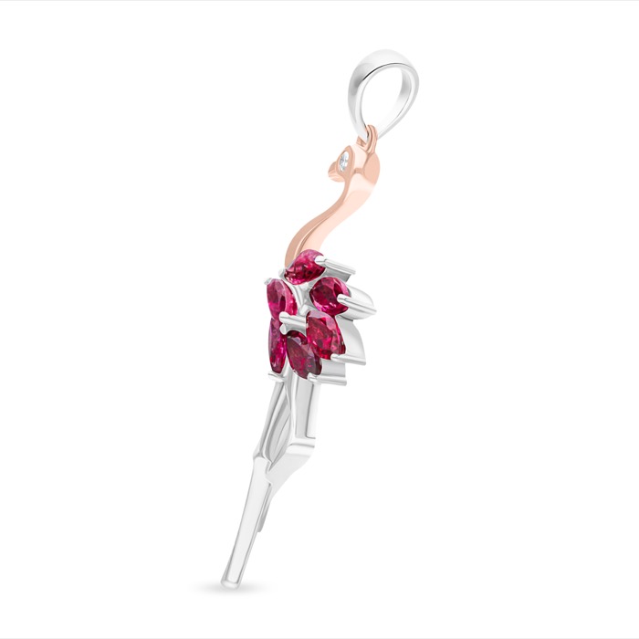 Diamond Pendant Flamingo LWF1228