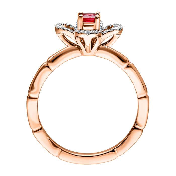 Bamboo Diamond Ladies Ring CWF3389