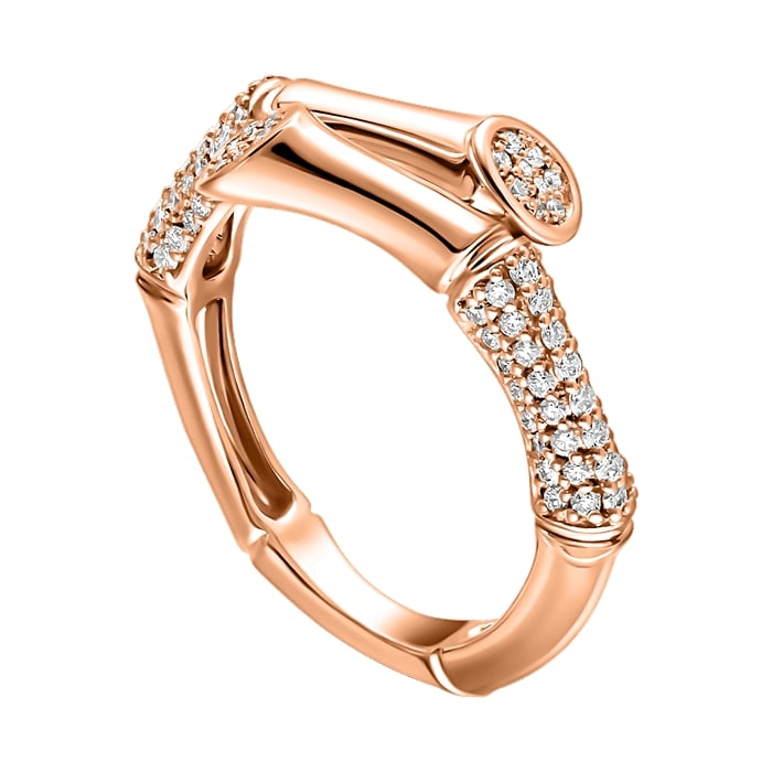 Bamboo Diamond Ladies Ring CWF3318