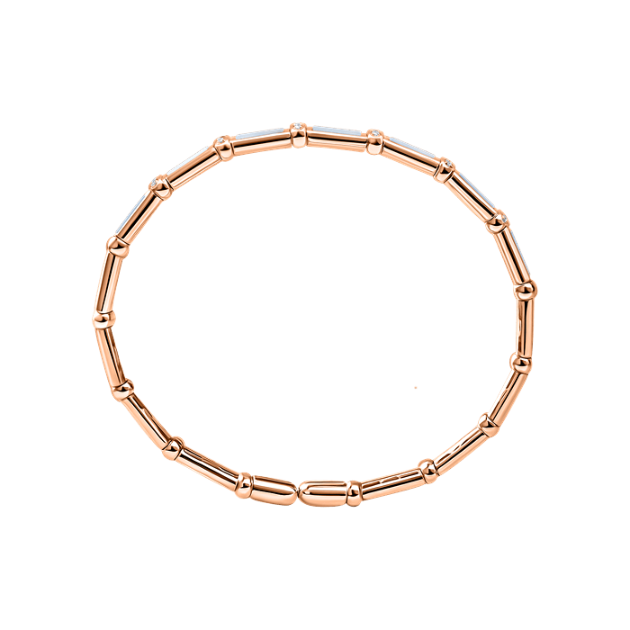 Bamboo MOP Diamond Bangle x Tasya Farasya S162-GKF0544S