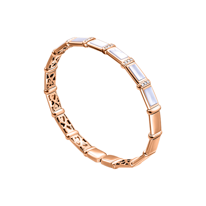 Bamboo MOP Diamond Bangle x Tasya Farasya S162-GKF0544S