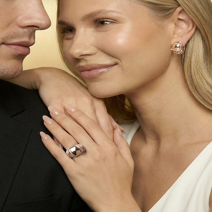 Diamond Earrings Bulky Domine S164-AF1703