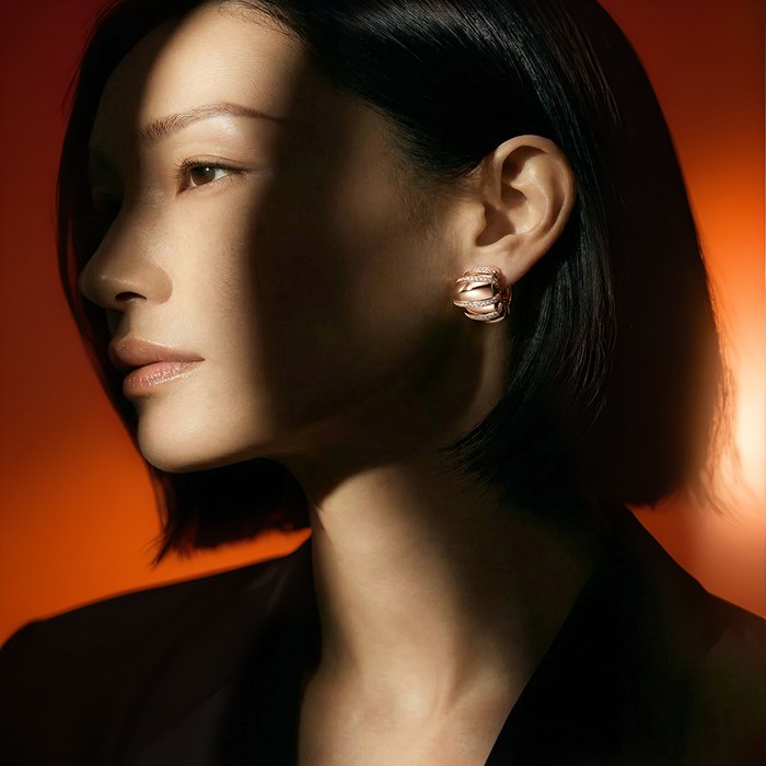 Diamond Earrings Bulky Domine S164-AF1703