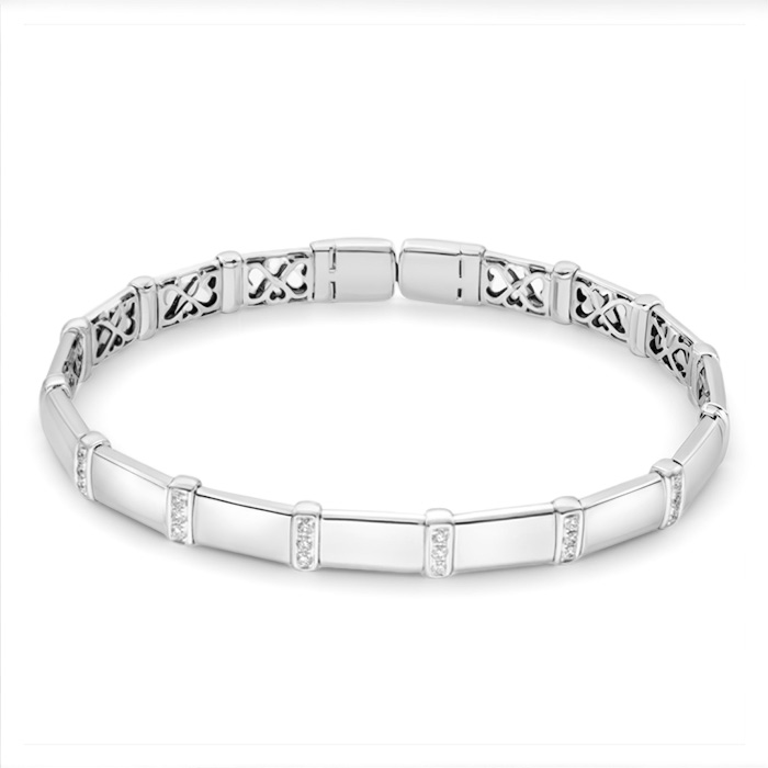 Diamond Bangle Bamboo A00295K