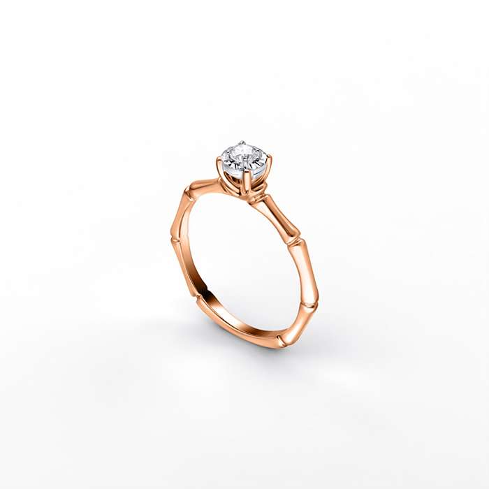 Diamond Ladies Ring Bamboo CWS0530