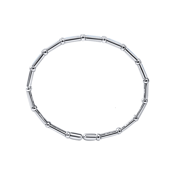 Bamboo MOP Diamond Bangle x Tasya Farasya S162-GKF0544S