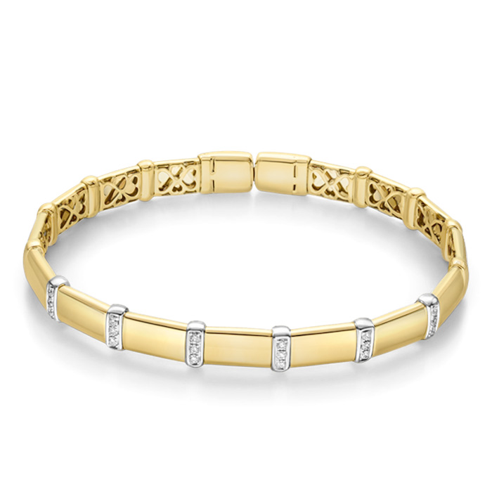 Diamond Bangle Bamboo A00295K