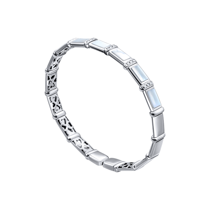 Bamboo MOP Diamond Bangle x Tasya Farasya S162-GKF0544S