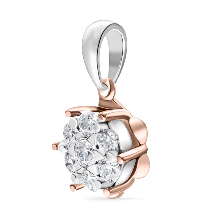 Diamond Pendant Illusion Round LWF1177