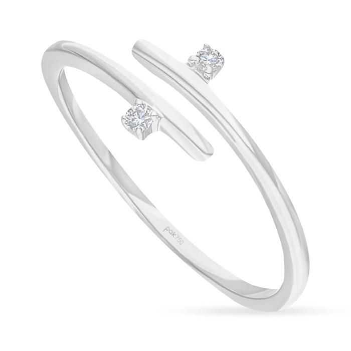 Diamond Ring Dual Solitaire CWS0281 Diamond Ladies Ring CWS0281