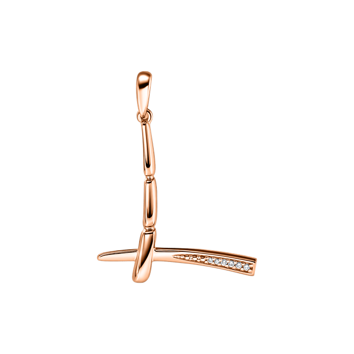 Small Alphabet Bamboo Pendant S178-LWF1553-L