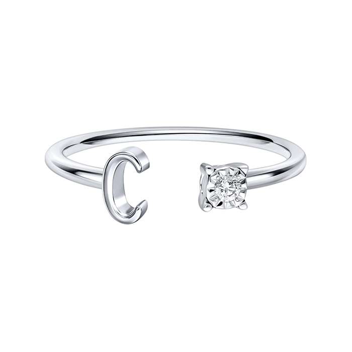 You & I Alphabet Ring S136-CWS0541-C