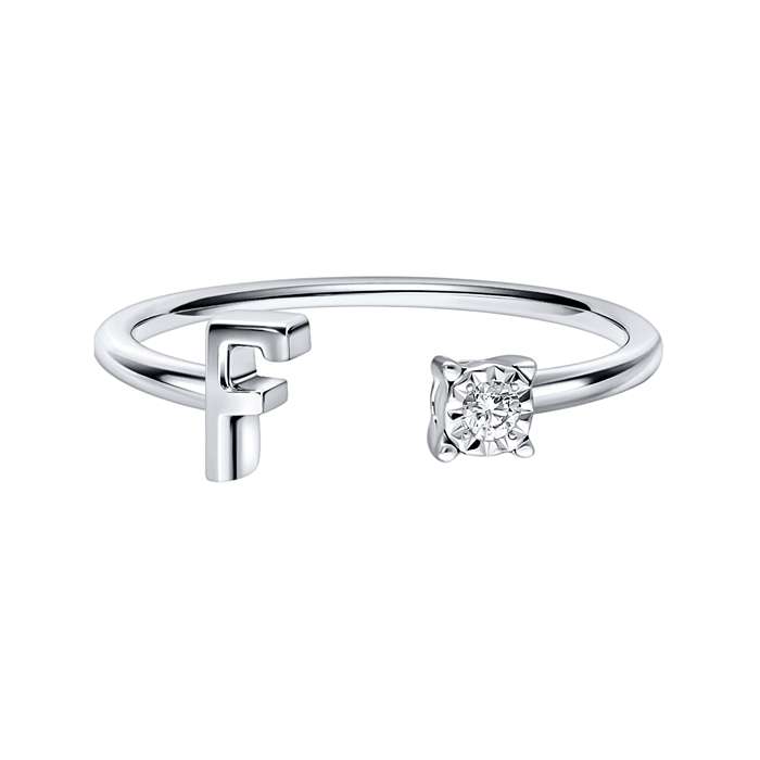 You & I Alphabet Ring S136-CWS0541-F