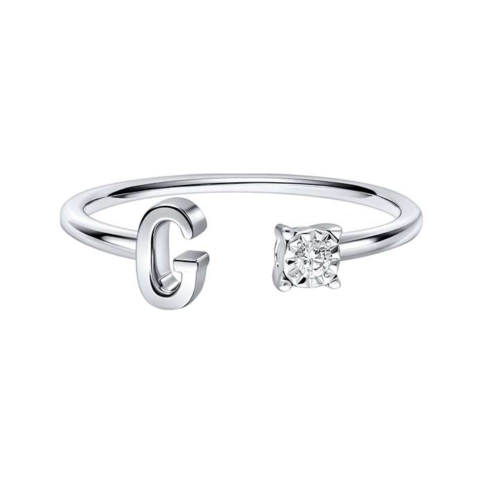 You & I Alphabet Ring S136-CWS0541-G