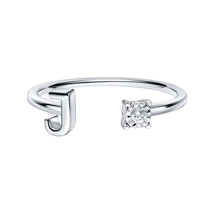 You & I Alphabet Ring S136-CWS0541-J