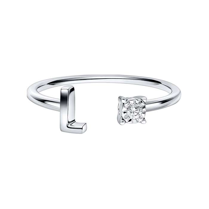 You & I Alphabet Ring S136-CWS0541-L