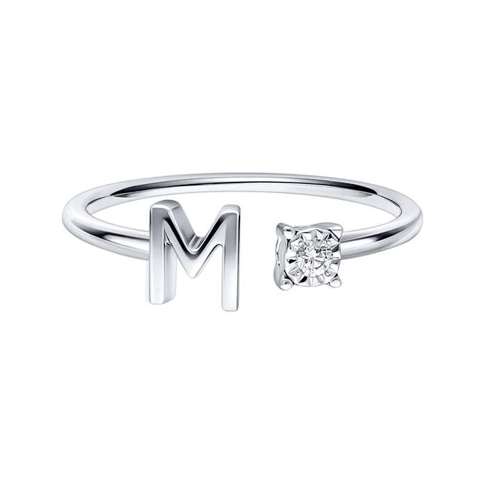 You & I Alphabet Ring S136-CWS0541-M