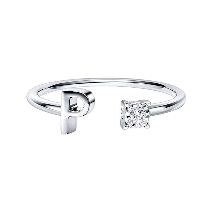 You & I Alphabet Ring S136-CWS0541-P