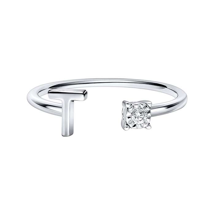 You & I Alphabet Ring S136-CWS0541-T