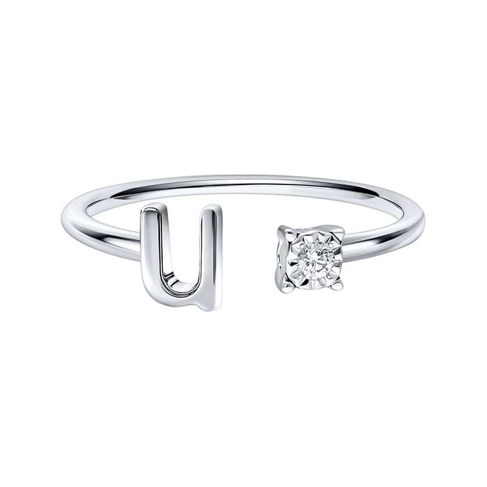 You & I Alphabet Ring S136-CWS0541-U